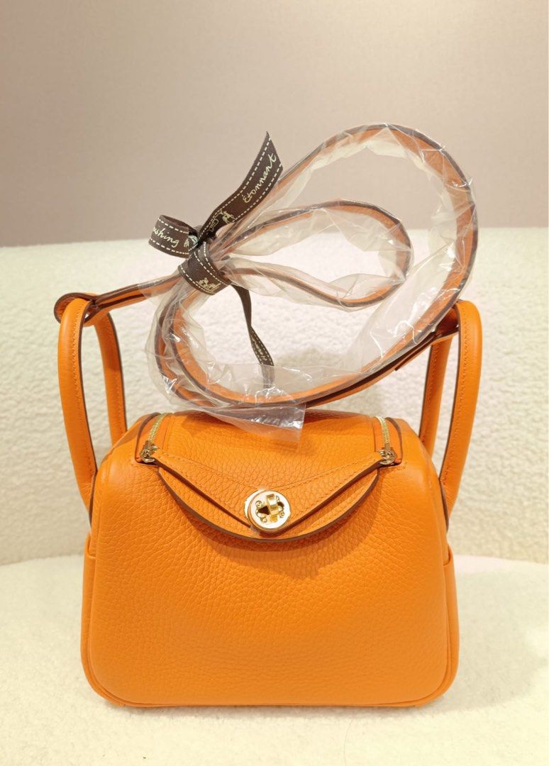 Hermes lindy orange new arrivals